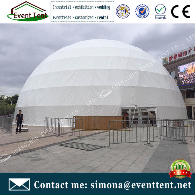 Luxury Wedding Geodesic Dome Tent UV Resistant Outside With Clear Roof