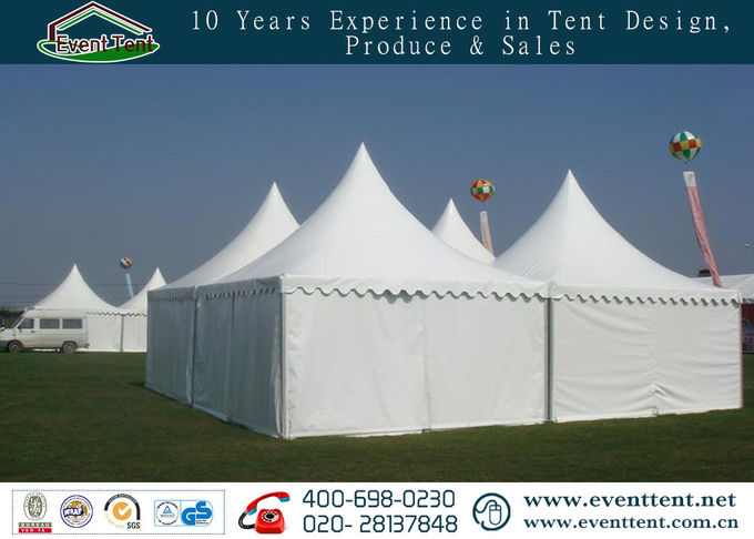 Self - Cleaning Pagoda Party Tent 650gsm PVC Cover With ABS Hard Wall SGS