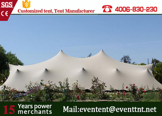 Customized Pop Up Shade Canopy , Inflatable Clear Dome Tent With Inner Roof Beam Rain Gutter