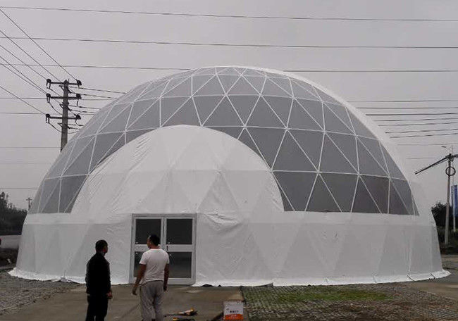 Snow White Transparent Large Dome Tent Diameter 30m For Road Show