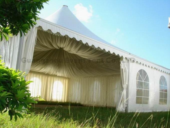 Easy Assembly Luxury Pagoda Party Tent Transparent For Family Camping ISO