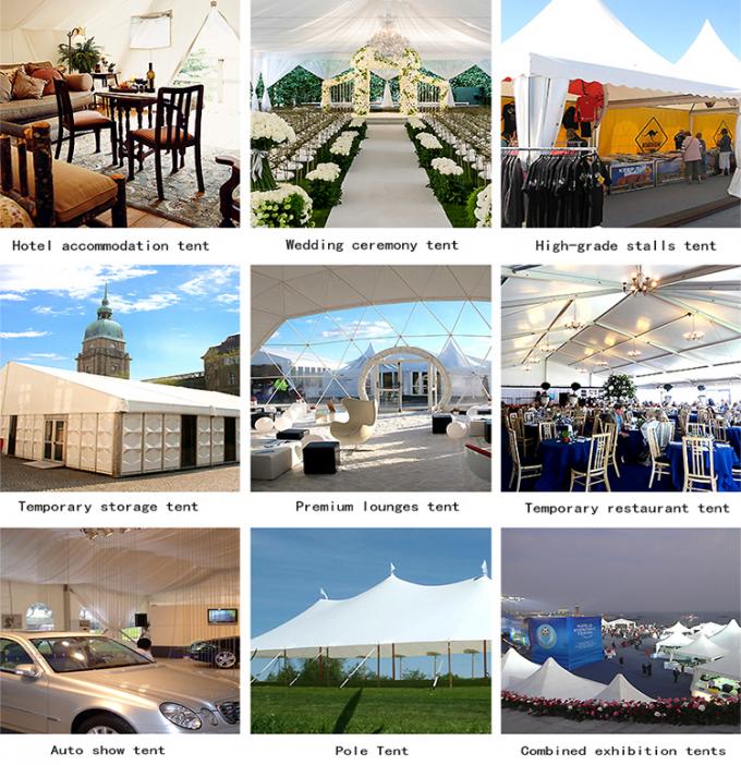 Easy Installation pvc  Two Floor Tent White , A Frame Marquee Party Tent With Flooring