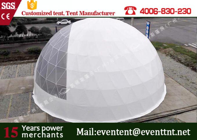 Dome Shelter Systems Geodesic Dome Tent With Hot Dip Galvanized Steel Structure