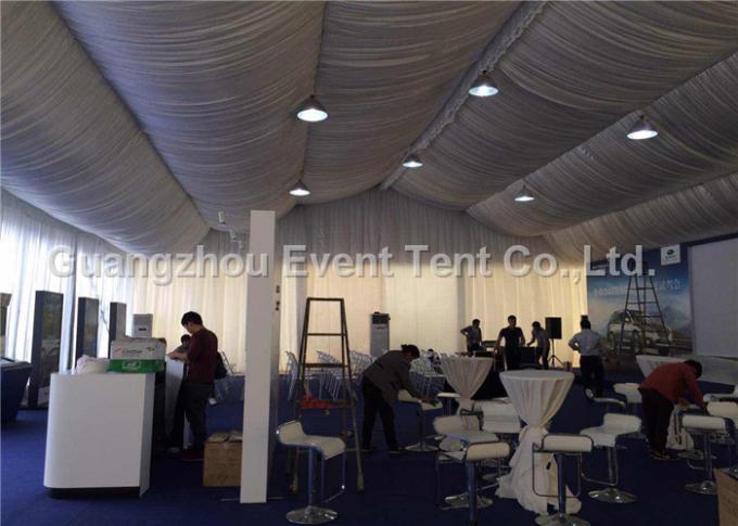 Clear Span Wide Outdoor Event Tent Aluminum Frame With Sandwich Panel Walls