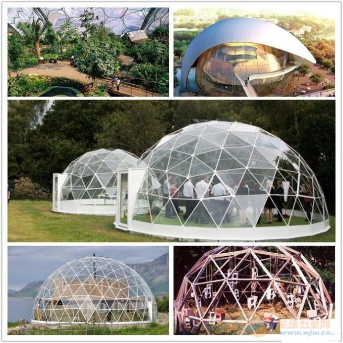 Commercial Outdoor Glass Geodesic Large Dome Tent for greenhouse