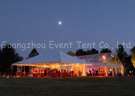 China Prefab Clear Span Tent  Modern Luxury Decoration For Festival / Buffet Dinner supplier