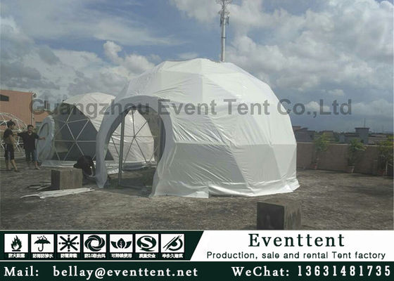 China Clear Walls Large Dome Tent With Hot Galvanized Steel Frame 6m Diameter supplier