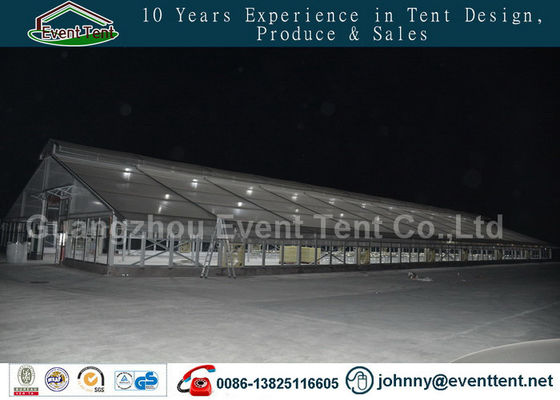 China double roof transparent outdoor warehouse tent for food storage supplier