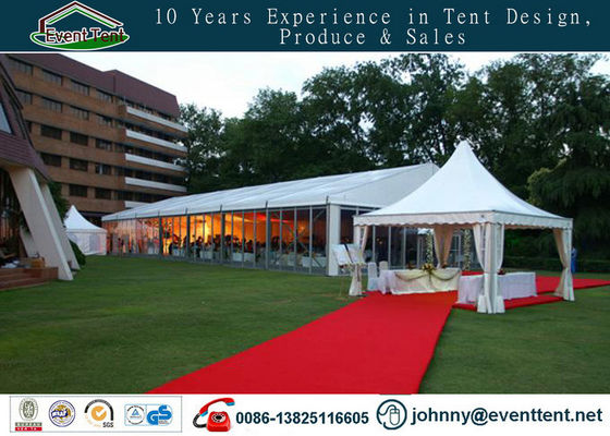 China large size aluminum frame waterproof wedding party tent with windows supplier