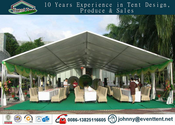 China long life span strong fire proof wedding party tent with aluminum frame glass wall supplier