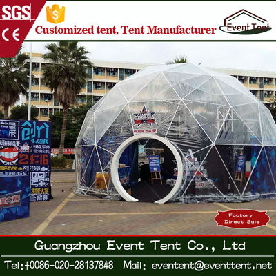 China Bigger Camping Tent With Toughened Glass Door , Canopy Party Tent Diameter 4m To 80m supplier