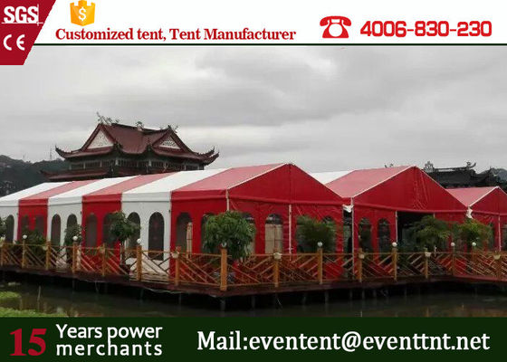 China Professional big Top Party Tent , Customized Outdoor Tent With red roof supplier