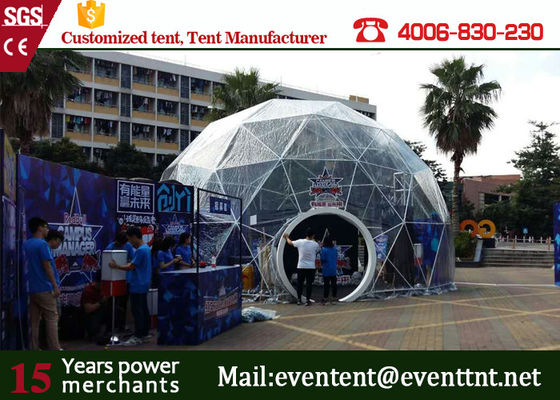 China White PVC Giant Geodesic Dome Frame , UV Resistant Geodesic Dome Garden For Party supplier