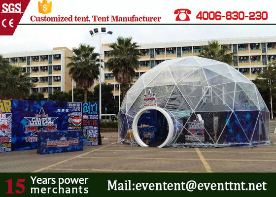 China Luxury Wedding Geodesic Dome Tent UV Resistant Outside With Clear Roof supplier