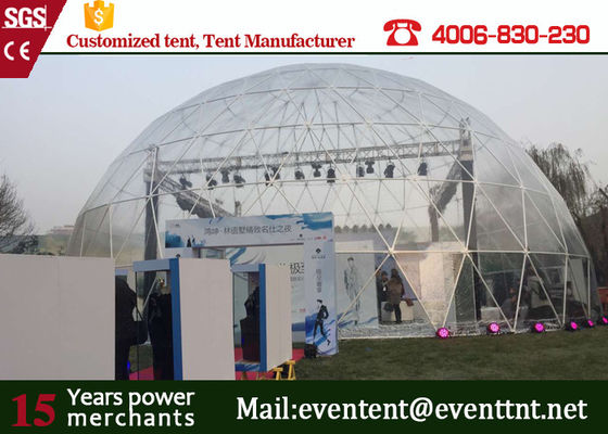 China Aluminum Alloy  Frame Large Dome Tent House 25 Meters Movable For Big Campaign supplier
