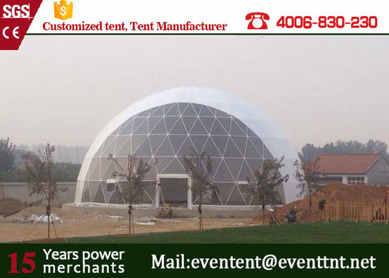 China 30m Aluminum Alloy Geodesic Dome Greenhouse Kits Waterproof For Concert Event supplier