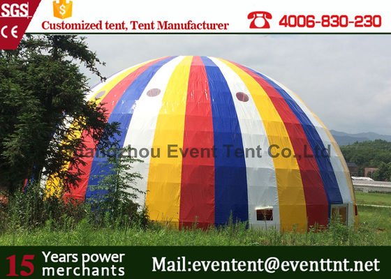 China Snow White Color Large Dome Tent Diameter 30m Transparent For Road Show supplier