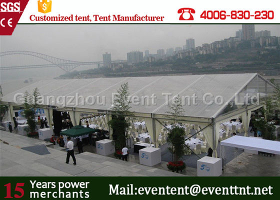 China Large Transparent Party Tent With Glass Wall , Clear roof marquee For Wedding SGS supplier