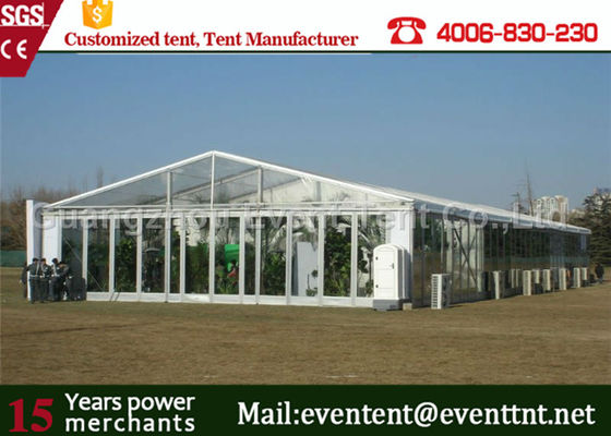 China Clear Roof Party Tent For 300 People , Transparent Wedding Tent With PVC Fabric supplier