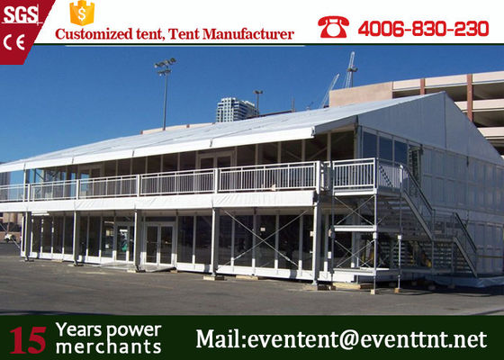 China Double Decker Tent Strength Aluminum Structure Fire Retardant For Trade Show Event supplier