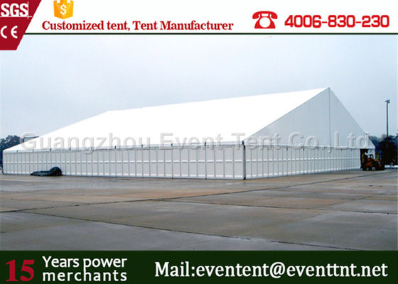 China 45m advertising luxury waterproof 850gsm pvc fabric outdoor warehouse tents supplier