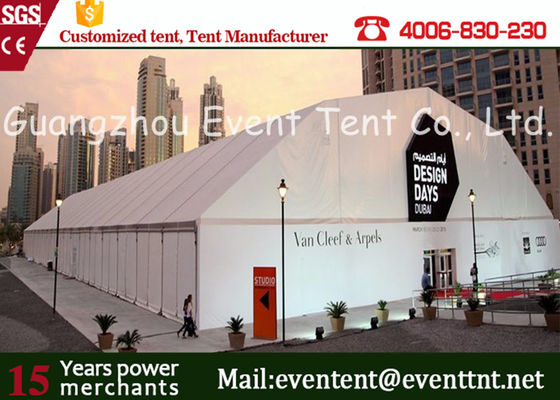 China Outdoor Aluminum Arch Commercial Canopy Tent white For Gymnasium / Trade Show supplier