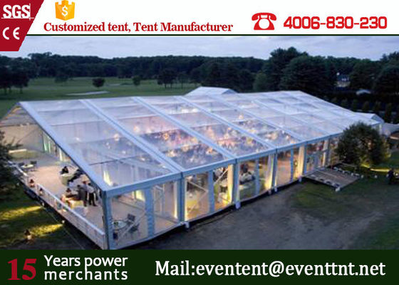 China Clear Outdoor Tent For wedding event party , Outdoor Waterproof Tent 20 Meter supplier