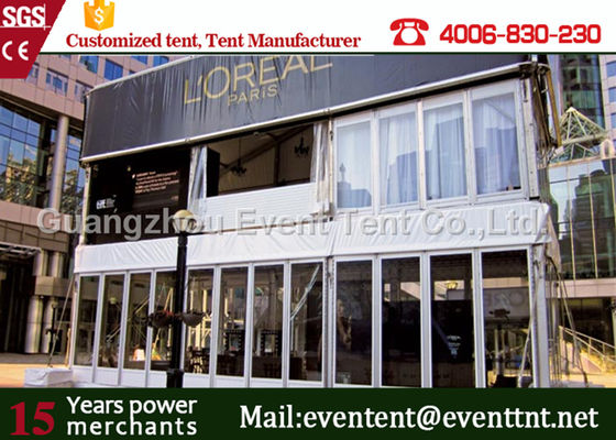 China Large 35m width double decker tent for game match competion watch with aluminum frame supplier