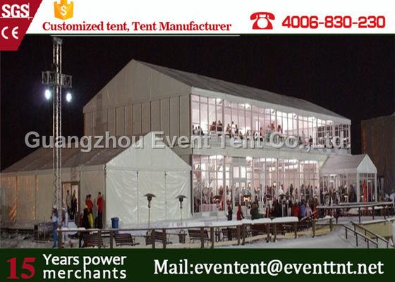 China Strong frame marquee double decker tent with aluminum structure for exhibition event supplier