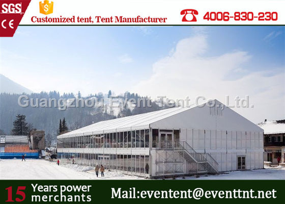 China Heavy Duty Marquee Tent With Decoration Lining ,Two Storey Tent With Strong Frame Pipes supplier