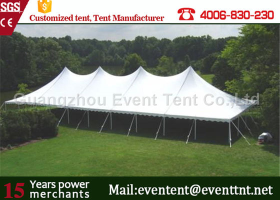 China Instant Canopy High Peak Tent Aluminum Frame Material With Flowers Decoration supplier