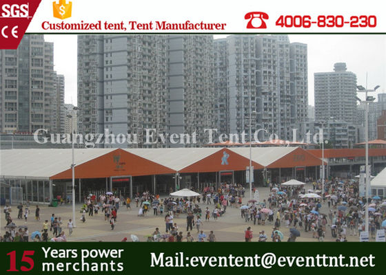China Custom 30 x 50 Frame Tent For Auto Show , Big Event Tent With ABS Hard Walls supplier