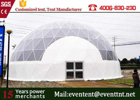 China Dome Shelter Systems Geodesic Dome Tent With Hot Dip Galvanized Steel Structure supplier