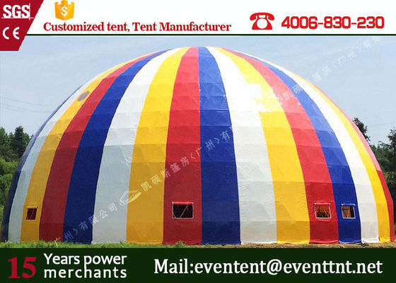 China Large Factory Price Steel Frame Waterproof PVC Circus Dome Tent Camping Outdoor Tent supplier