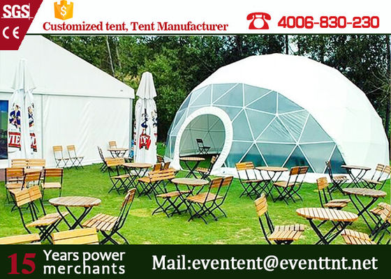 China Large elegant transparent geodesic dome tent camping tent for outdoor events supplier