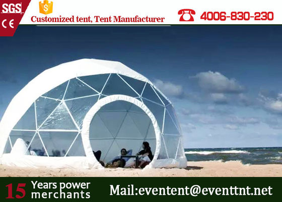 China 3-30m diameter large super dome tents, clear transparent dome tent for camping family supplier