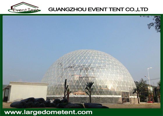 China Outdoor Transparent Waterproof PVC Large Dome Tent With Aluminium Door supplier