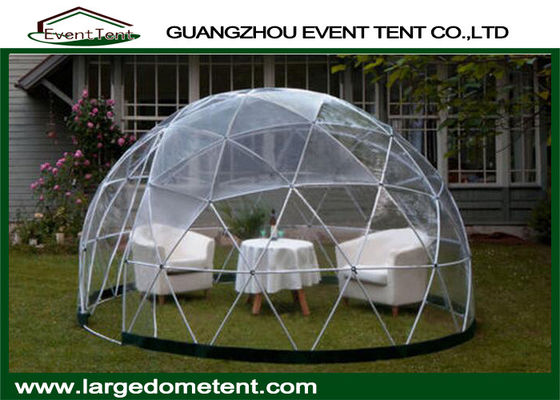 China Aluminum Frame Prefab Large Glass Dome Tent Garden House For Party supplier