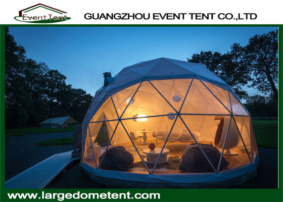 China Prefabricated Clear Top Lightweight Geodesic Tent For Outdoor Living supplier