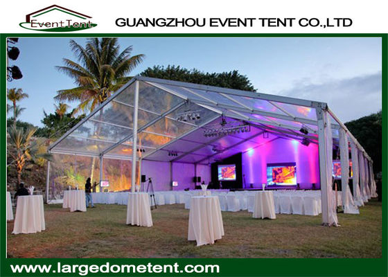 China Customized Clear PVC Roof Wedding Party Tent With Glass / PVC Door supplier