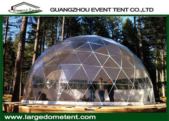 China Transparent PVC Half Sphere Geodesic Dome Tent Outdoor Exhibition Party Tent supplier