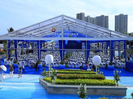 China Long Life 20x40 Anti - Corrosion Transparent Wedding Tent With Clear Roof supplier