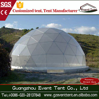 China Steel Frame Steel Dia 30m Transparent Geodesic Dome Tent for Events supplier