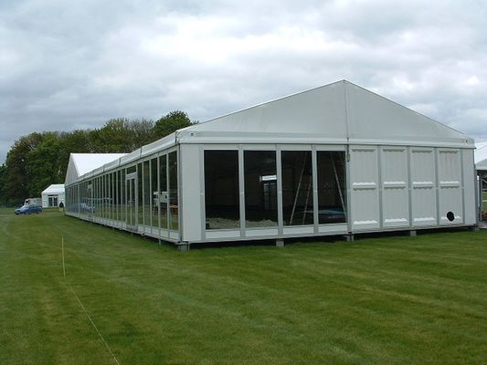 China 20x25m Temporary Construction Steel Structure Warehouse Tent With Sandwich Walls supplier
