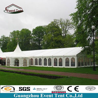 China Luxury Large White Wedding Tent , Waterproof Outside Canopy Tent supplier