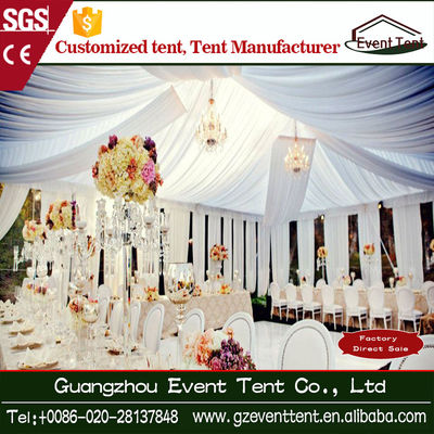 China Luxury Romantic Garden White Catering Wedding Party Tent 500 Seat supplier