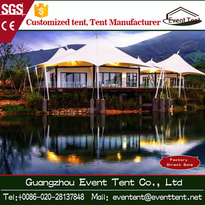 China Outdoor Family Luxury Camping Tent 10x10 , Hot Dip Galvanized Steel Frame Tent supplier