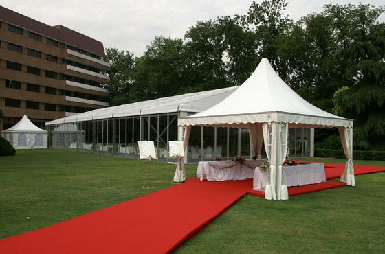 China Aluminum Frame 6m Pagoda Party Tent , Custom Marquee Wedding Tent supplier