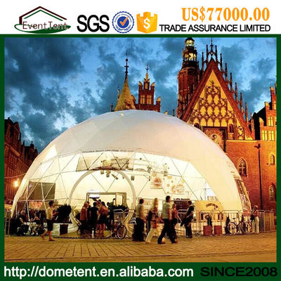 China Temporary Insulated Structure Large Dome Tent , Soundproof Dome Family Camping Tents supplier