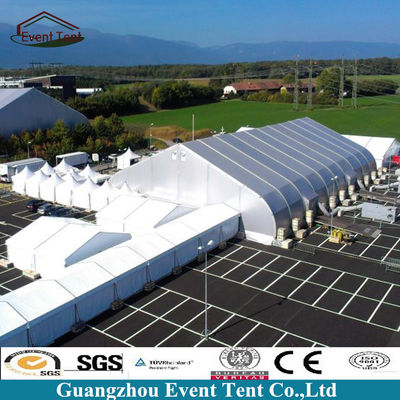 China 25*60m Aluminum TFS Curve Large Outdoor Tent , Wind Loading 100km/H supplier